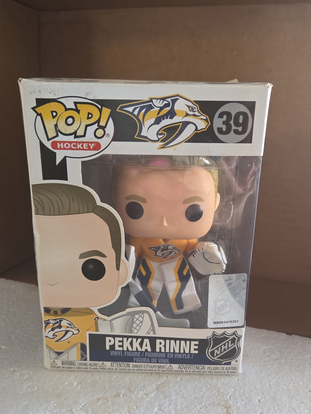 Funko Pop! Hockey Pekka Rinne Vinyl Figure - Yellow, White, Blue